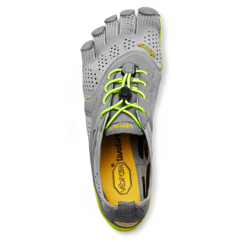 Vibram FiveFingers Herre Vandrestøvler Grå/Grøn - V-Run - 7480GUYKM